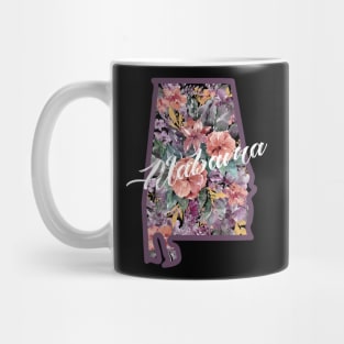 Alabama Floral State Mug